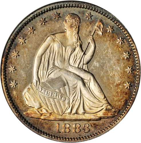 1883 Liberty Seated Half Dollar. Proof-60 (NGC). OH.