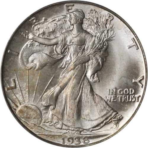 1938-D Walking Liberty Half Dollar. MS-65 (PCGS). CAC.