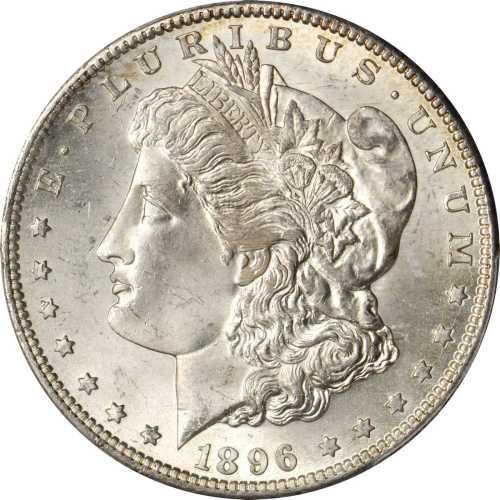 1896-S Morgan Silver Dollar. MS-64+ (PCGS). CAC.