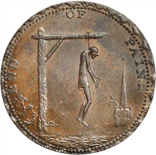 (ca. 1796) End of Pain medalet. DeWitt 1796-2. D&H 830a. Copper. Plain edge. 29.7 mm. About Uncircul