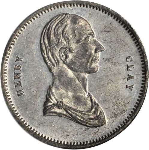 (ca. 1860s) Henry Clay / Lovett’s Equestrian Washington. DeWitt HC-A, Musante GW-550, Baker-212. 27.