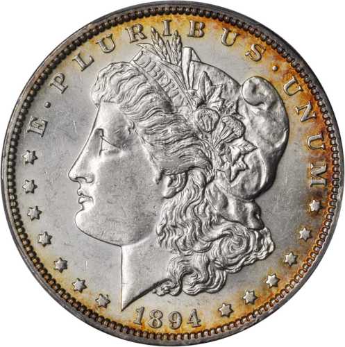 1894 Morgan Silver Dollar. AU-58 (PCGS).