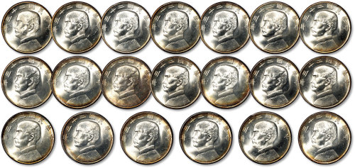 孙像船洋民国23年壹圆一组20枚 PCGS MS