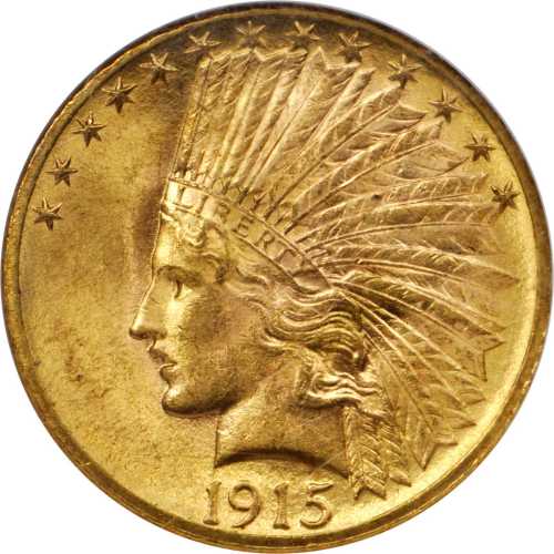 1915 Indian Eagle. MS-63 (NGC).