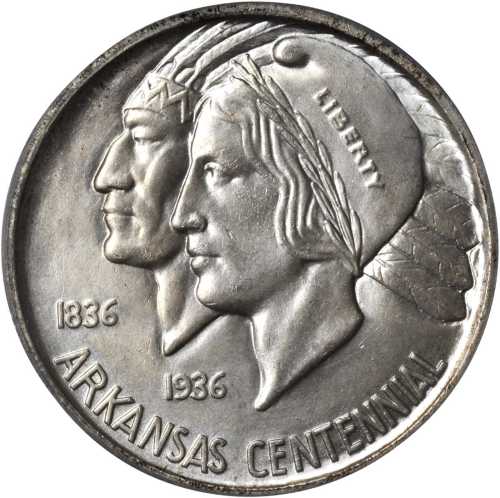 1936 Arkansas Centennial. MS-66 (PCGS). CAC.