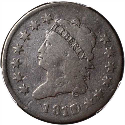 1811/0 Classic Head Cent. S-286. Rarity-3. Good-4 (PCGS).