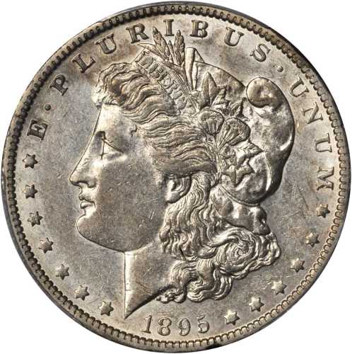 1895-O Morgan Silver Dollar. AU-50 (PCGS).