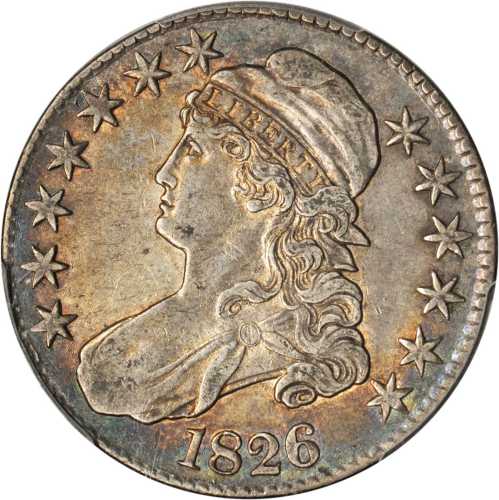 1826 Capped Bust Half Dollar. O-102. Rarity-1. EF-40 (PCGS).