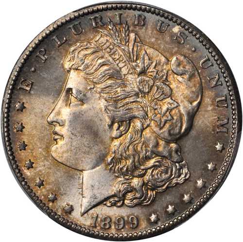 1899-O Morgan Silver Dollar. MS-66 (PCGS).