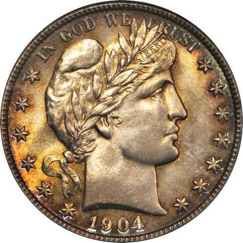 1904-S Barber Half Dollar. MS-64 (PCGS). CAC.