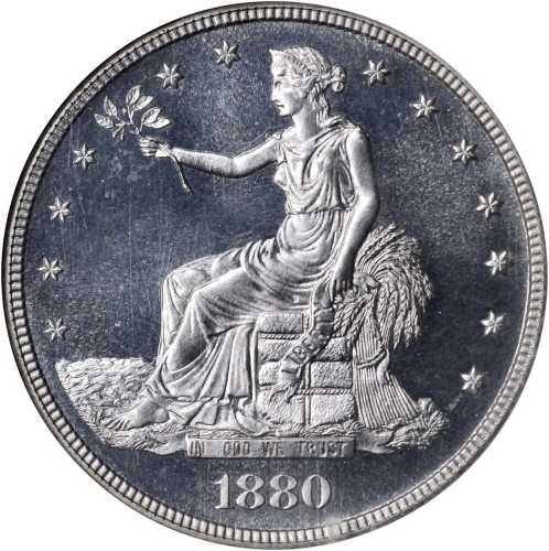 1880 Trade Dollar. Proof-65 Cameo (NGC).