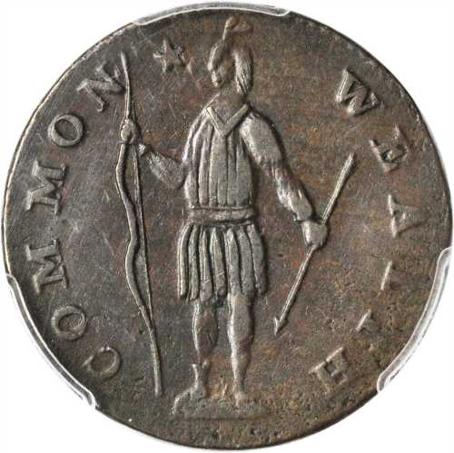 1788 Massachusetts Cent. Ryder 3-E, W-6220. Rarity-4-. Period after MASSACHUSETTS. AU-50 (PCGS).