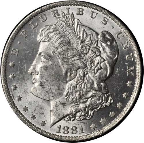 1881-O GSA Morgan Silver Dollar. MS-62 (NGC).