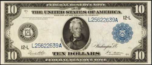 Fr. 951a (W-1607-L-b). 1914 $10 Federal Reserve Note. San Francisco. PCGS Superb Gem New 68 PPQ.