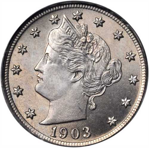 1903 Liberty Head Nickel. MS-65 (PCGS). CAC.