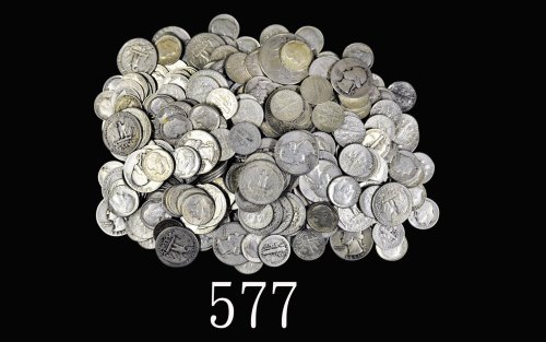 美国银币一毫、两毫半、五毫不同年份一组约264枚。美品 - 近未使用U.S.A. Silver 10, 25 & 50 Cents, group of appro. 264pcs, diff date