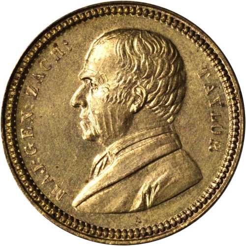 1848 Zachary Taylor. DeWitt-ZT 1848-15. Brass. 30.2 mm. Mint State.
