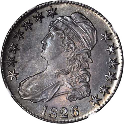 1826 Capped Bust Half Dollar. O-120a. Rarity-4-. MS-63 (NGC).