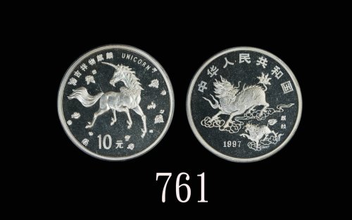 1997年麒麟纪念银币1盎司 GBCA 机-MS 69