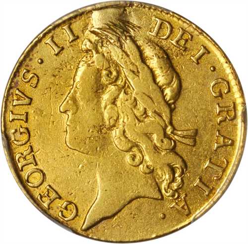 1733年英国乔治二世1几内亚金币。