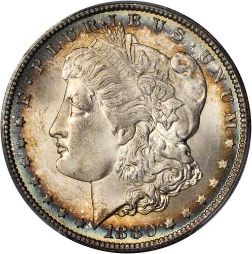 1880-CC Morgan Silver Dollar. MS-64 (PCGS).