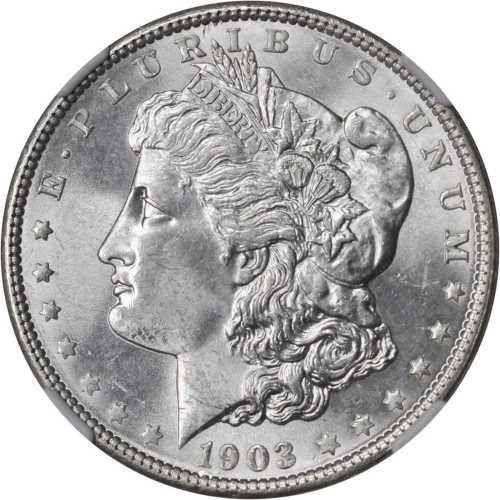 1903 Morgan Silver Dollar. MS-63 (NGC).