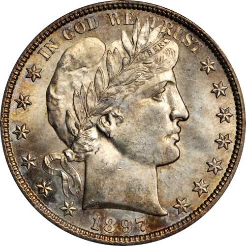 1897-S Barber Half Dollar. MS-65 (PCGS). CAC.