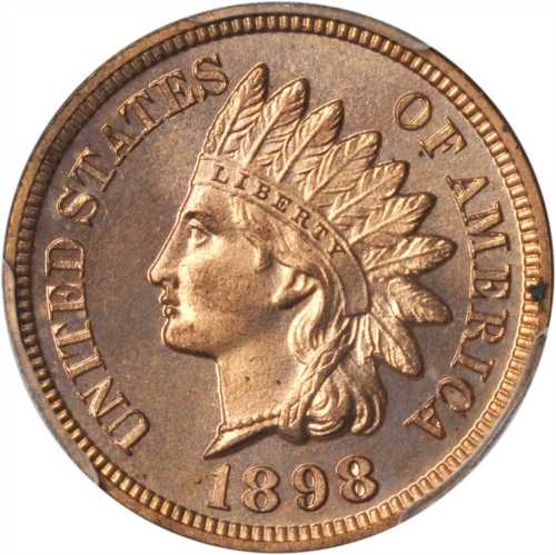 1898 Indian Cent. Proof-65 RB (PCGS).