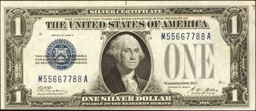 Fr. 1601. 1928 $1 Silver Certificate. Uncirculated.