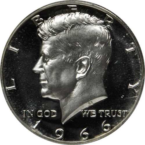 1966 Kennedy Half Dollar. SMS. Specimen-68 Cameo (PCGS).