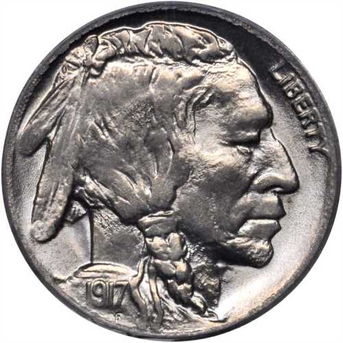 1917-D Buffalo Nickel. MS-65 (PCGS).