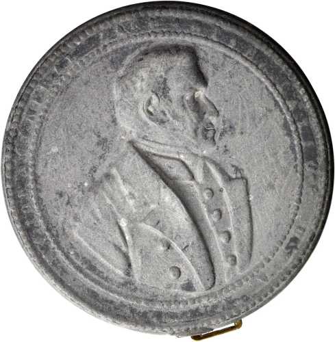 1848 Zachary Taylor. DeWitt-ZT 1848-59a. Pewter. 68.0 mm. Extremely Fine.