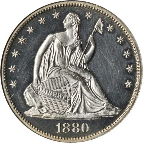 1880 Liberty Seated Half Dollar. Proof-62 (NGC).