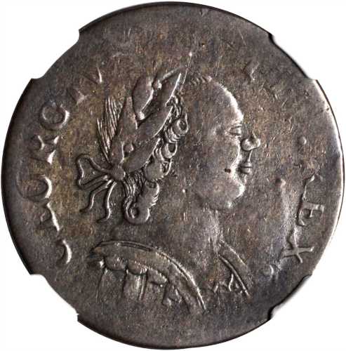 1787 Machins Mills Halfpenny. Vlack 21-87D, W-7970. Rarity-4. GEORGIVS III, Group. EF-40 BN (NGC).