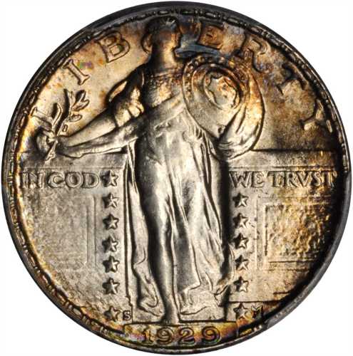 1929-S Standing Liberty Quarter. MS-64 (PCGS).