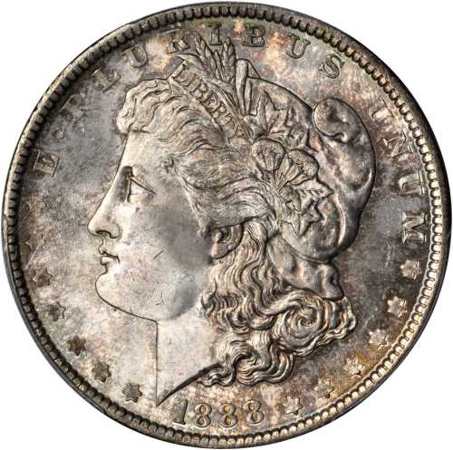 1888 Morgan Silver Dollar. MS-66 (PCGS).