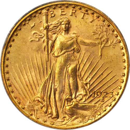 1923 Saint-Gaudens Double Eagle. MS-65 (PCGS).