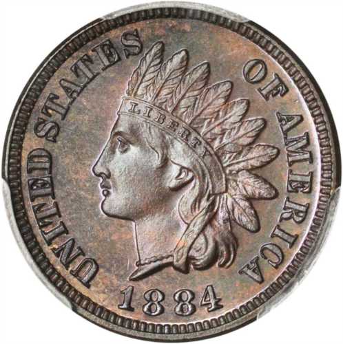 1884 Indian Cent. Proof-66 BN (PCGS).