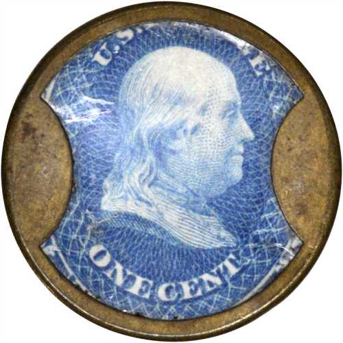 1862 Ayers Sarsaparilla. One Cent. HB-28, EP-4A, S-13. Medium AYERS. About Uncirculated.