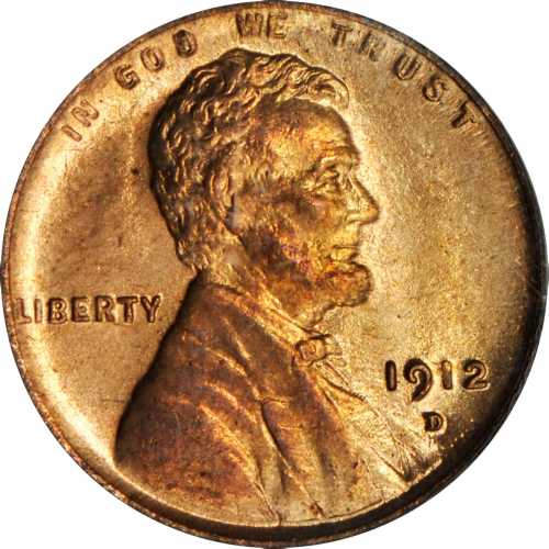 1912-D Lincoln Cent. MS-65 RD (PCGS). CAC.