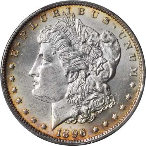 1896-O Morgan Silver Dollar. MS-62 (PCGS).
