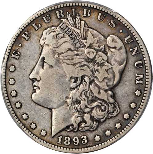 1893-O Morgan Silver Dollar. VF-20 (PCGS).