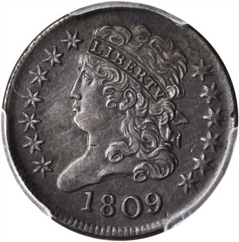 1809 Classic Head Half Cent. C-6. Rarity-1. AU Details--Devices Engraved (PCGS).