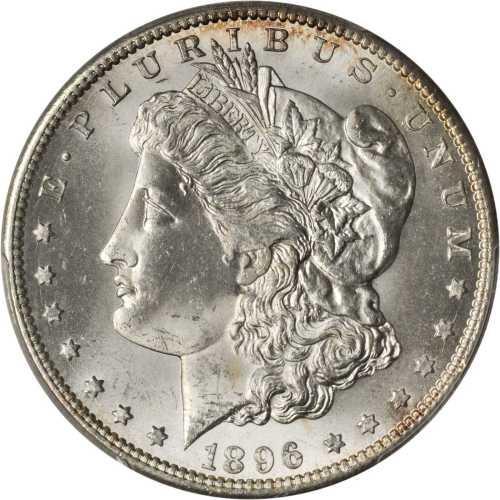 1896-S Morgan Silver Dollar. MS-65 (PCGS).