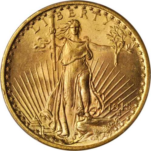 1915-S Saint-Gaudens Double Eagle. MS-65 (PCGS).