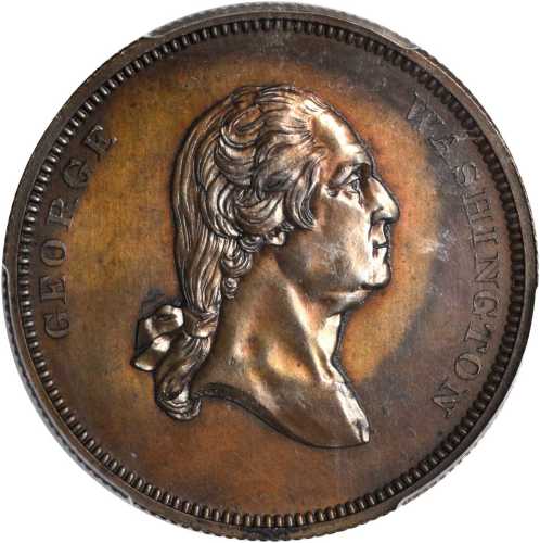 1799 (ca. 1859) Birth and Death Medalet. Copper. 32 mm. By Robert Lovett, Jr. for Edward Cogan. Musa