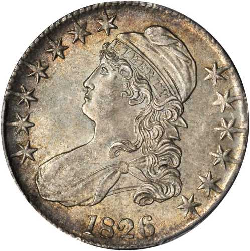 1826 Capped Bust Half Dollar. O-107. Rarity-3. MS-62 (PCGS).