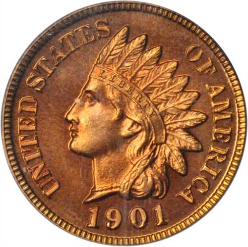 1901 Indian Cent. Proof-66 RD (PCGS).