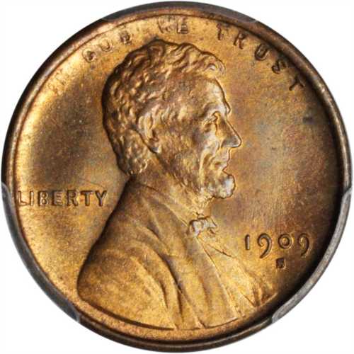 1909-S Lincoln Cent. MS-64 RD (PCGS).