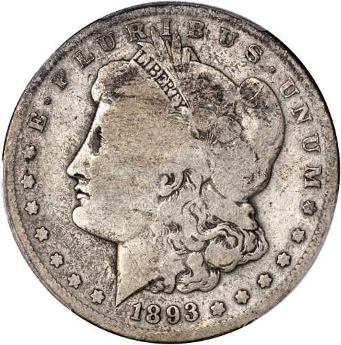 1893-S Morgan Silver Dollar. Good-6 (PCGS).